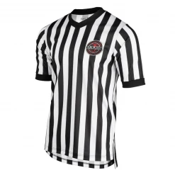 Flag On Back Of Shirt. Choose Men's Or Women's IAABO Logo Referee Shirt W/ Flag On Back