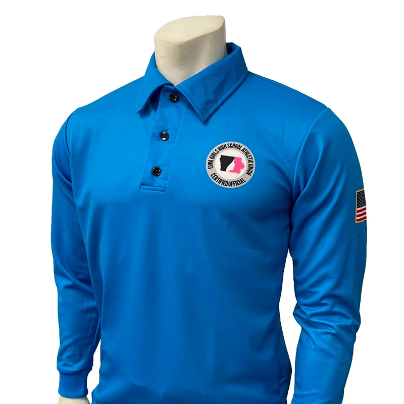 Flash Sale โค๏ธ Men's Or Women's Cut Iowa Girls - IGHSAU Sublimated Bright Blue Long Sleeve Volleyball Shirt ๐ 3 Men's Or Women's Cut Iowa Girls - IGHSAU Sublimated Bright Blue Long Sleeve Volleyball Shirt