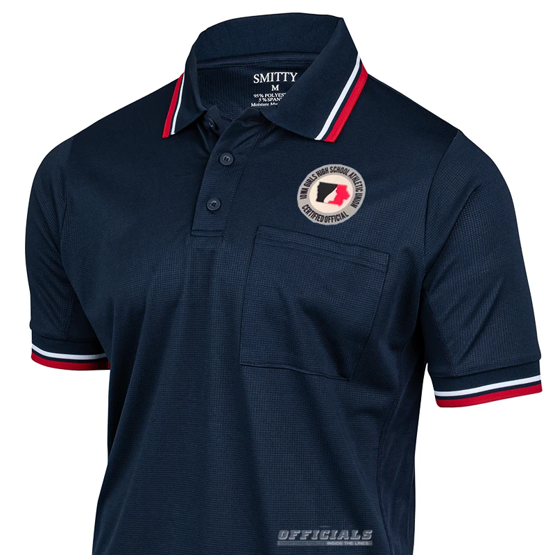 Best Sale 😉 Smitty Apparel CO. - Choose Navy Or Powder Iowa Girls - IGHSAU Logo Umpire 🎉 Shirts ✔️ 4 Smitty Apparel CO. - Choose Navy Or Powder Iowa Girls - IGHSAU Logo Umpire Shirts