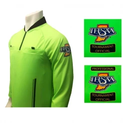 Choose Green Or Yellow. Approved For 2020-21 Indiana Logo Dye Sublimated Long Sleeve Soccer Shirts