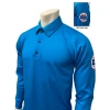 Smitty Apparel Co. Kansas Logo Men's Long Sleeve Blue Volleyball Shirt