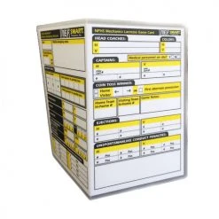 Ref Smart Products, Inc. Ref Smart NFHS Lacrosse Game Card Lacrosse Cards