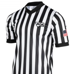 Men's Or Women's Available Montana MOA Logo Basketball Referee V-Neck Shirts