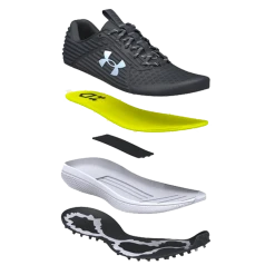 Under Armour - WIDE Width Under Armour Yard Turf Black/White Field Shoe WIDE Widths