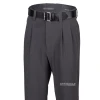 Smitty Apparel CO. College Softball Uniforms Smitty Charcoal 4-Way Stretch Pleated Pants W/ Expander Waistband