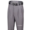 Smitty Apparel CO. Smitty Heather Grey Pleated Expander Waistband Umpire Pants